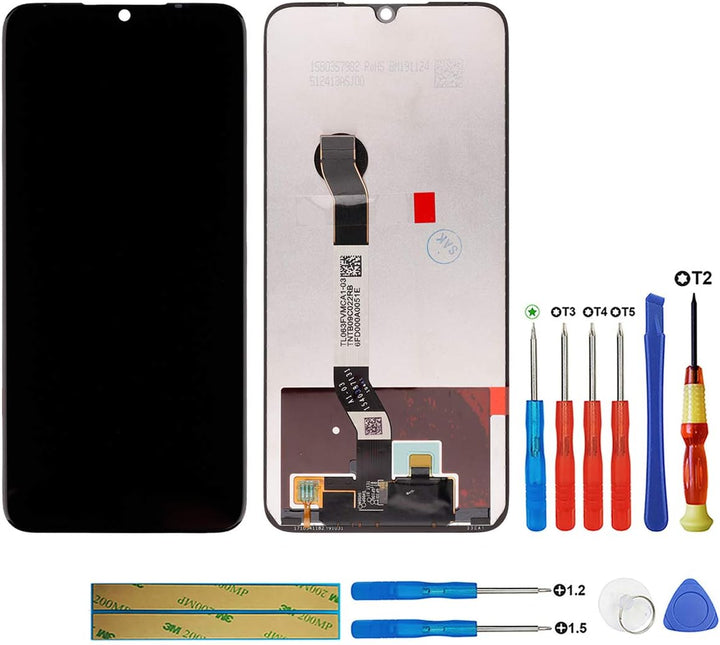 swark LCD Display Kompatibel mit Redmi Note 8 M1908C3JH, M1908C3JG, M1908C3JI （Schwarz ohne Rahmen L