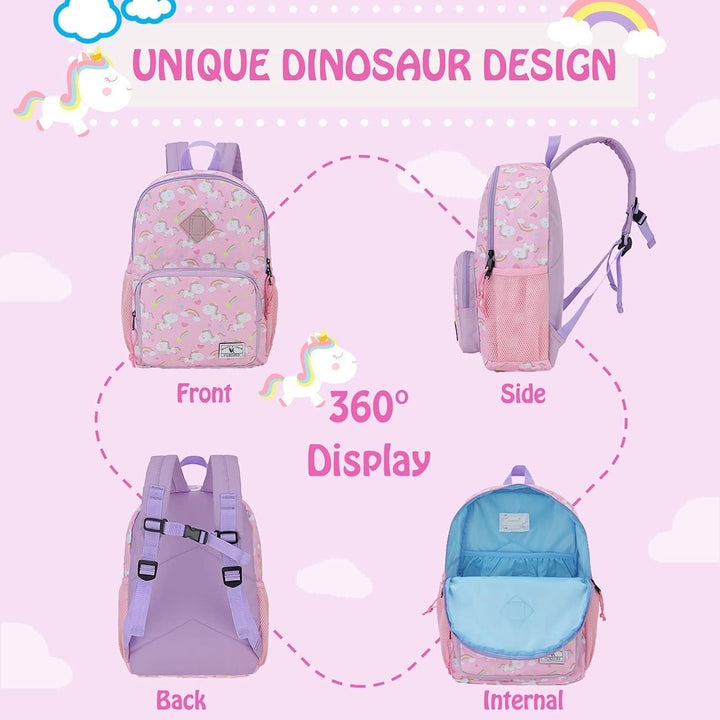 VX VONXURY Schulrucksack, Convertible Vorschule Kleinkind Jungen Bookbag Passt A4 Ordner (Blue Shark