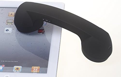 kabellose Retro-Telefonhörer Kopfhörer für EIN Handy mit bequemem Anruf Schwarz, Schwarz