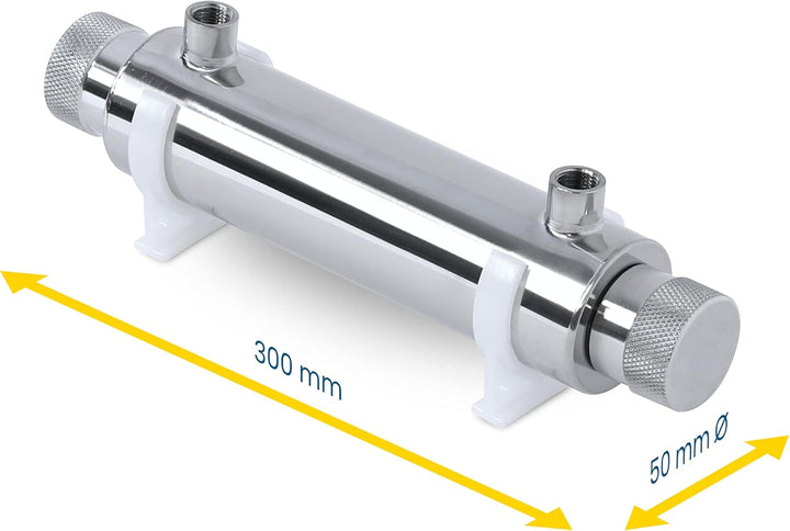 UV Anlage Wasserfilter Desinfektionsanlage mit UV Lampe 6 watt, Durchfluss 2l/min für Mikrofilteranl