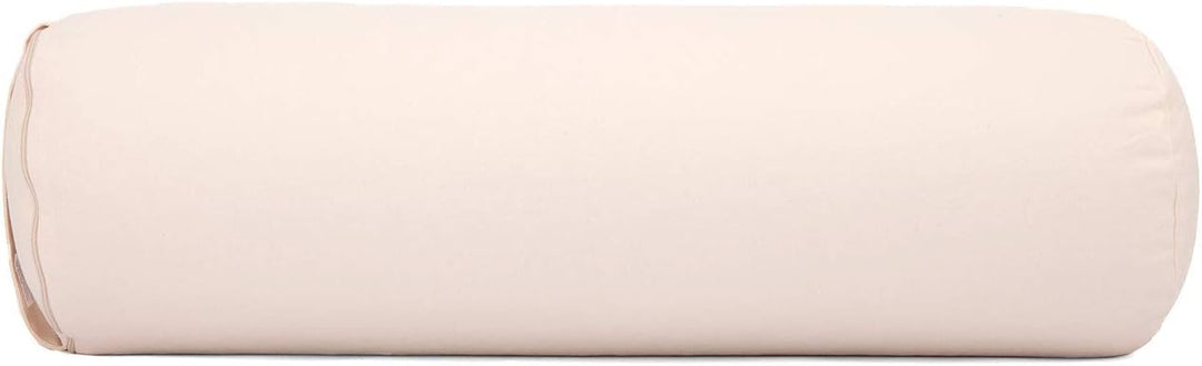 Bodhi Yoga Bolster | ECO Serie | Yogarolle mit Kapok-Füllung | Waschbarer Bezug aus 100% Bio-Baumwol