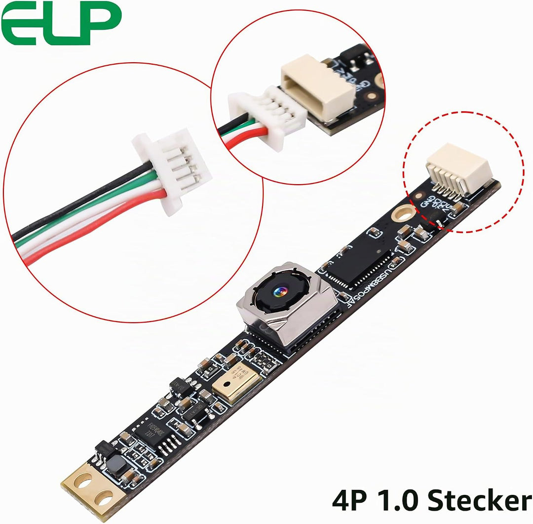 G 8MP USB-Kameramodul mit Mikrofon, Autofokus, PC-Kamera für Computer, 4K-Lightburn-Kamera für Laser
