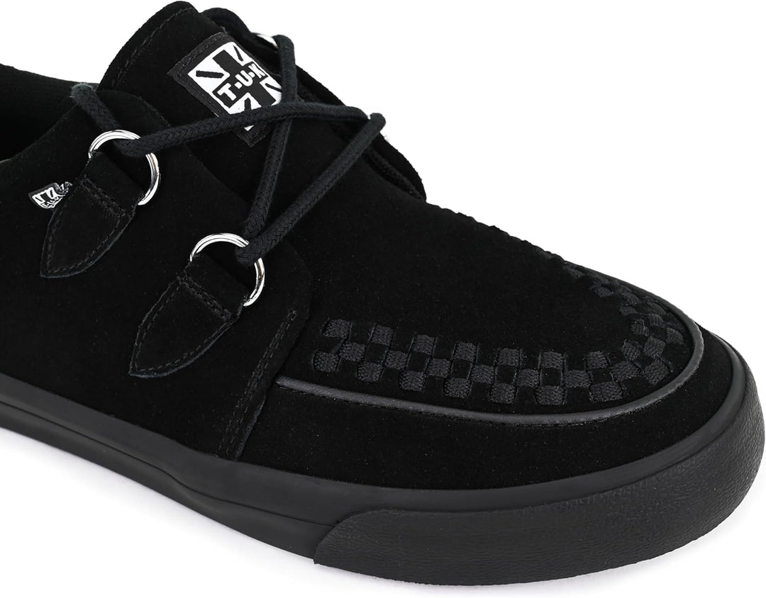 T.U.K. Leather Creeper Sneaker - Herren & Damen Schuhe - Punk, Gothic, Emo und Rockabilly Style Lede