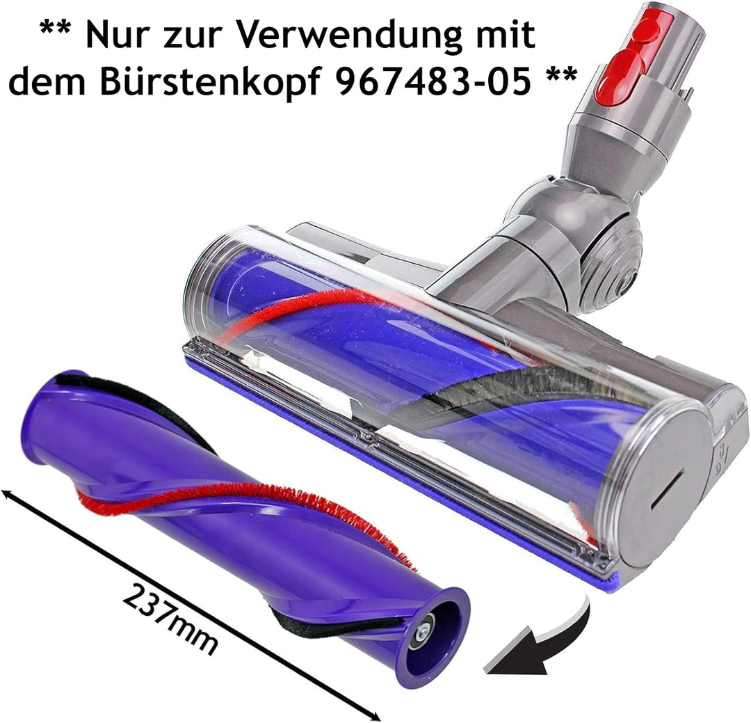 SPARES2GO Bürstenwalze kompatibel mit Dyson V10 V11 Cyclone Schnurlosen Staubsauger (237 mm)