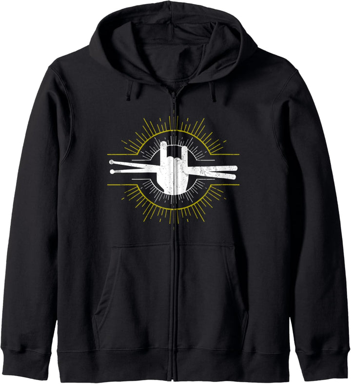 Drummer - Rock and Roll Schlagzeug Schlagzeuger Geschenk Kapuzenjacke