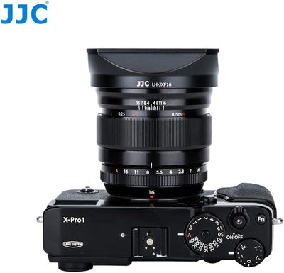 JJC LH-JXF16 Black Gegenlichtblende für Fujifilm Fujinon XF 16 mm f1.4 R WR Objektiv/Kit mit Slide D