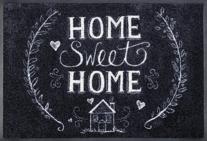 wash+dry Fussmatte Chalky Home, 50x75 cm, innen und aussen, waschbar, Bunt 50x75 cm Mehrfarbig, 50x7