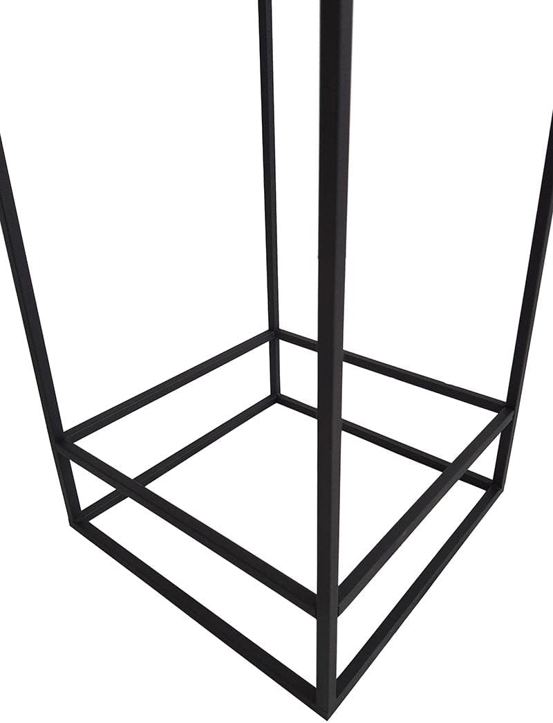 KUHEIGA Beistelltisch Metall schwarz, Pflanzentisch Blumentisch Metall, Deko-Tische gross, gross