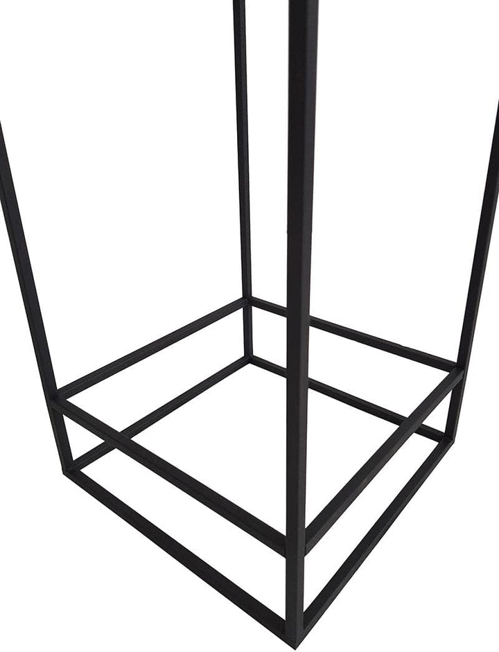 KUHEIGA Beistelltisch Metall schwarz, Pflanzentisch Blumentisch Metall, Deko-Tische gross, gross