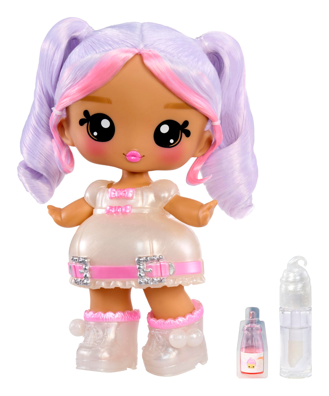 Yummiland Large Doll - Ava Ice Cream – Enthält 1 Puppe, Duftenden Lipgloss zum Selbermachen, Anpassb