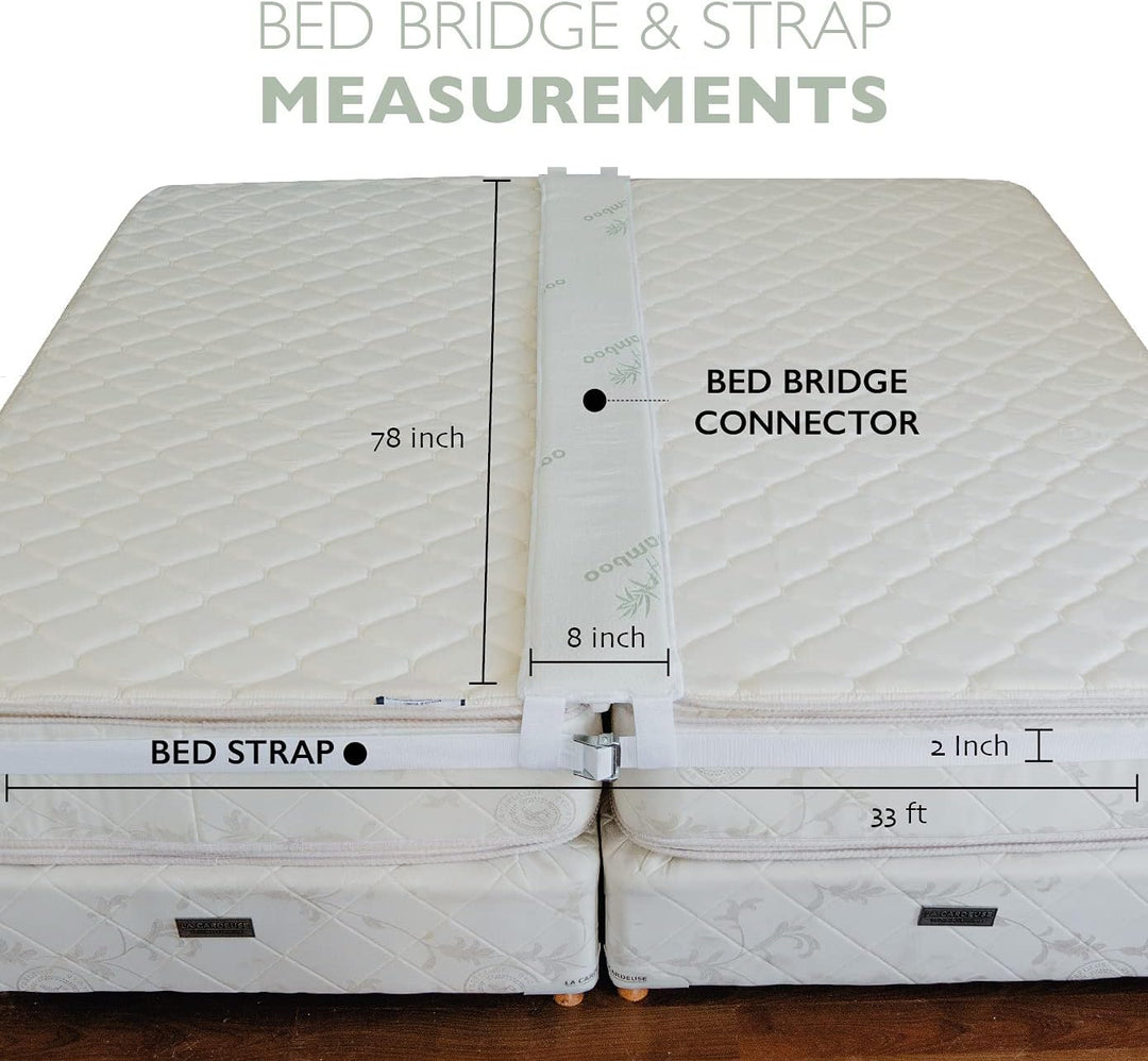 BALIBETOV Liebesbrücke für Matratzen [198x20cm] – Matratzenkeil & Ritzenfüller mit Memory-Schaum, Sp