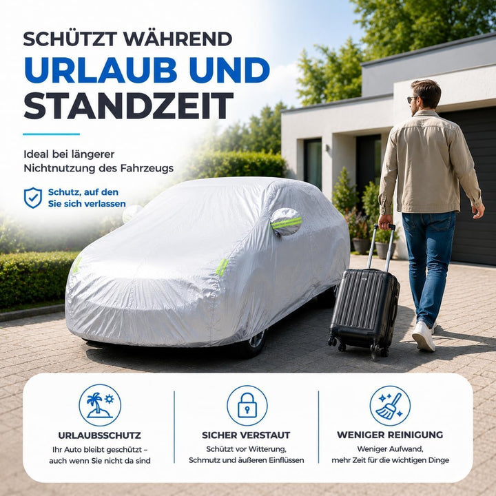 Autogadget® Premium Auto Abdeckplane - Autoabdeckung &amp; universale Autoschutzhülle - Abdeckung - Car