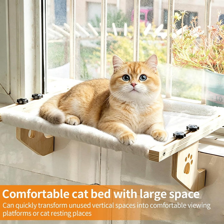 Heizungsliege Hängende Katzenhängematte, Katzen Fensterliege Holz Katzenbett Hängen Balkon Katzenbet