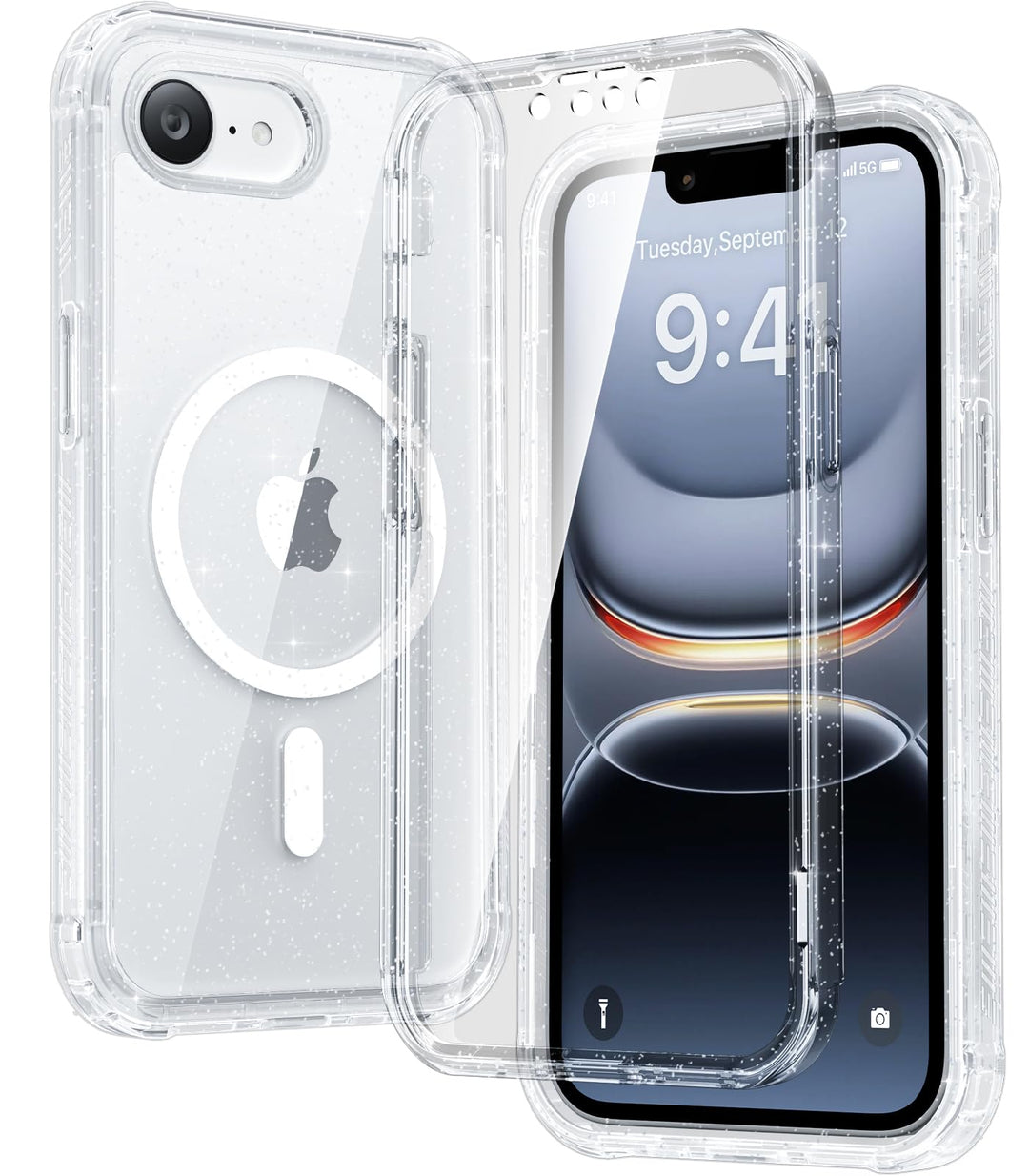 Diaclara für iPhone 17e Hülle & iPhone 16e Hülle mit MagSafe, Militärschutz 360 Grad Vollschutz mit