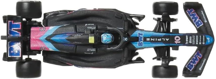Hot Wheels Formel 1 Modellauto F1 BWT ALPINE A524 Pierre Gasly 10 - Die Cast Massstab 1:64 - Länge 8