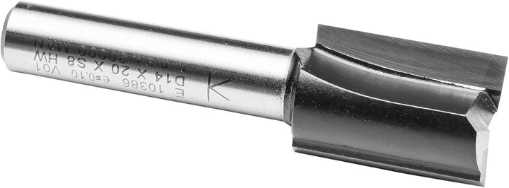 ENT 10386 Nutfräser HW, Schaft (S) 8 mm, Durchmesser (D) 14 mm, NL 20 mm, SL 32 mm, GL 52 mm D=14 /