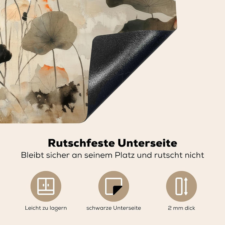 Herdabdeckplatte 59x52 cm Einteilig Abdeckplatten Cerankochfeld Abdeckung Ceranfeld Herdplattenabdec