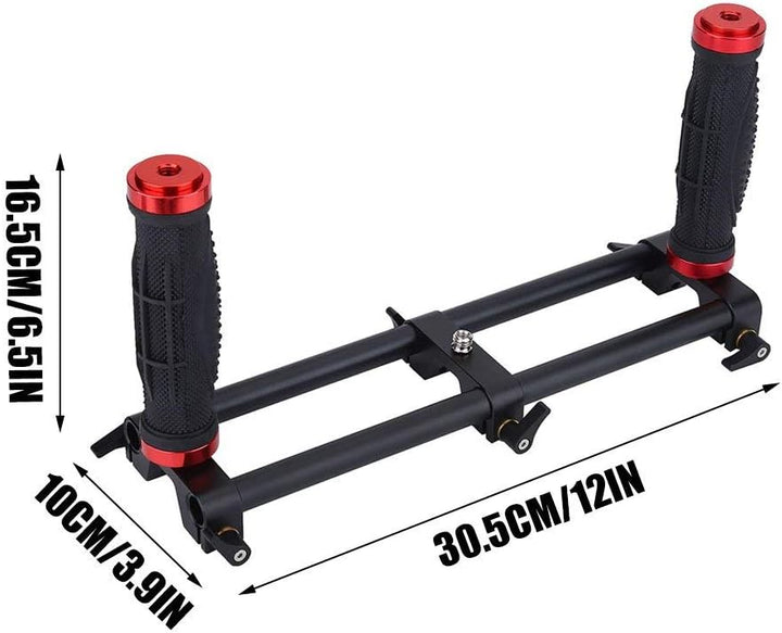 VBESTLIFE Kamera Dual Grip,Extender Griff Gimbal Stabilizer Rig Zubehör für Zhiyun Feiyu