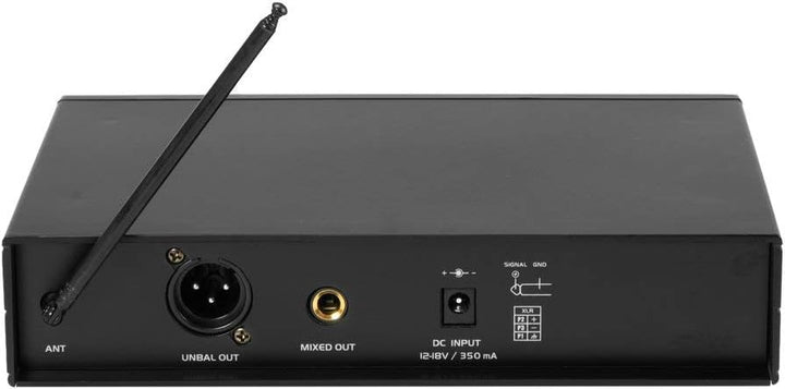 Omnitronic VHF-101 Funkmikrofon-System 205.75MHz | Empfangseinheit und Handmikrofon in PLL-Technik |