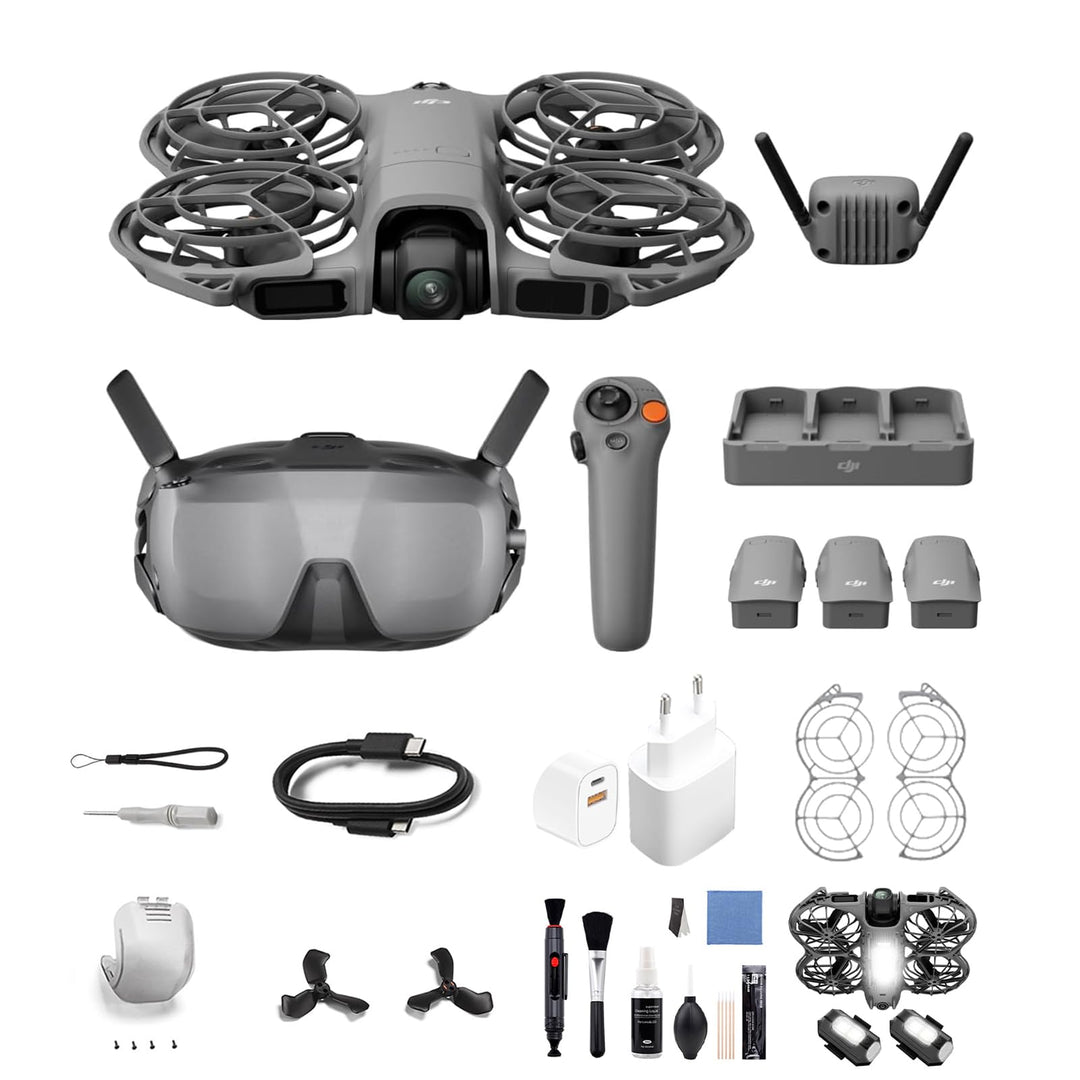 DJI Neo 2 Motion Fly More Combo Bundle mit Zubehör, 4K Drohne für Einsteiger mit RC Motion 3 und Gog