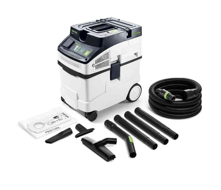Festool Absaugmobil CT 25 E-Set CLEANTEC (mit Hauptfilter, Saugschlauch, SELFCLEAN Filtersack, Fugen
