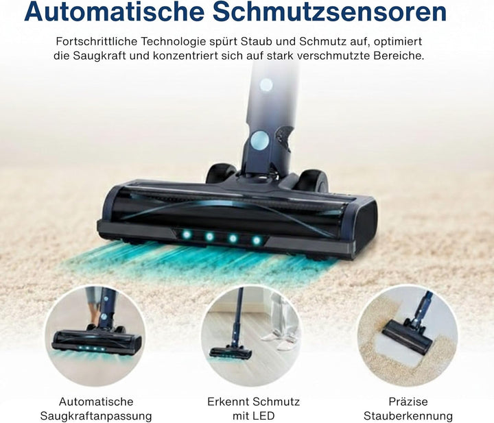 Samako CleanDetect Lite Akku-Staubsauger 200W – 22 kPa – Beutellos – 0,5 L – mit 2 Aufsätzen – kabel