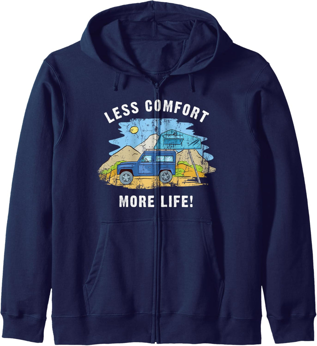 LESS COMFORT MORE LIFE 4x4 OffRoad Camping Mountain Kapuzenjacke