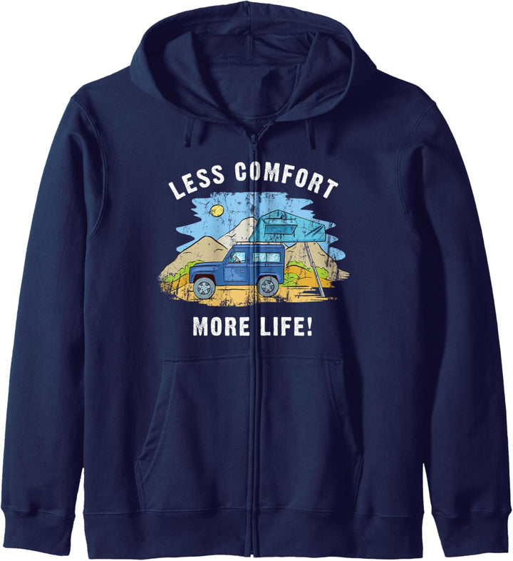 LESS COMFORT MORE LIFE 4x4 OffRoad Camping Mountain Kapuzenjacke