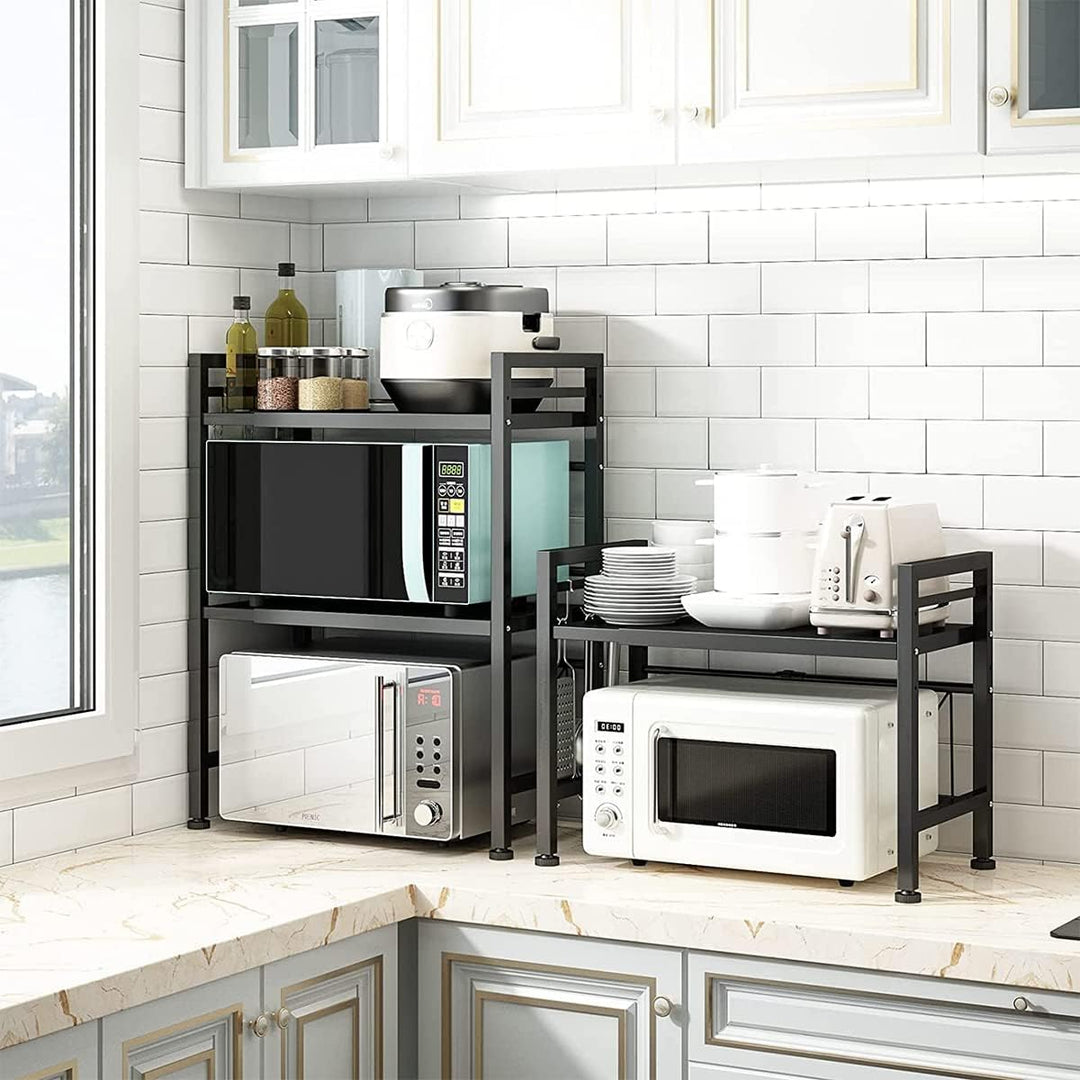 LANTUS Stabiles Regal Küchenschrank, Halterung für Mikrowelle, ausziehbar -für Backofenhalterung, Br