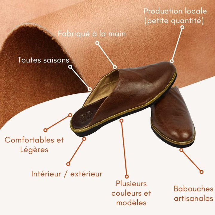 Gartiam - 100% Leder Solide und Bequeme Hausschuhe für Damen und Herren für Zuhause oder Outdoor - T