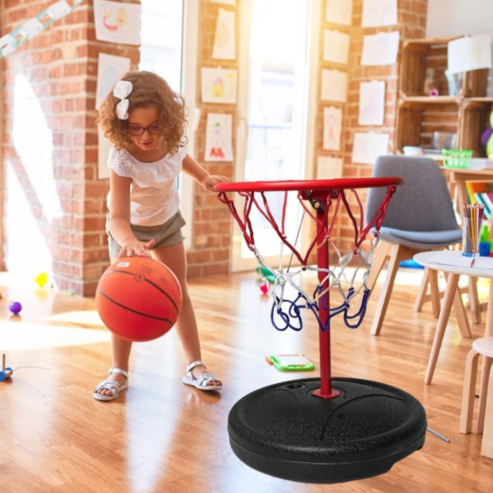 Schwimmbecken-Basketballkorb, Schwimmender Kunststoff-Metall-Basketballkorb mit 35 Cm Höhe, Tragbare