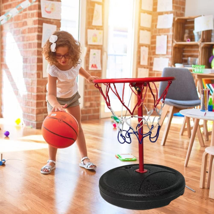 Schwimmbecken-Basketballkorb, Schwimmender Kunststoff-Metall-Basketballkorb mit 35 Cm Höhe, Tragbare