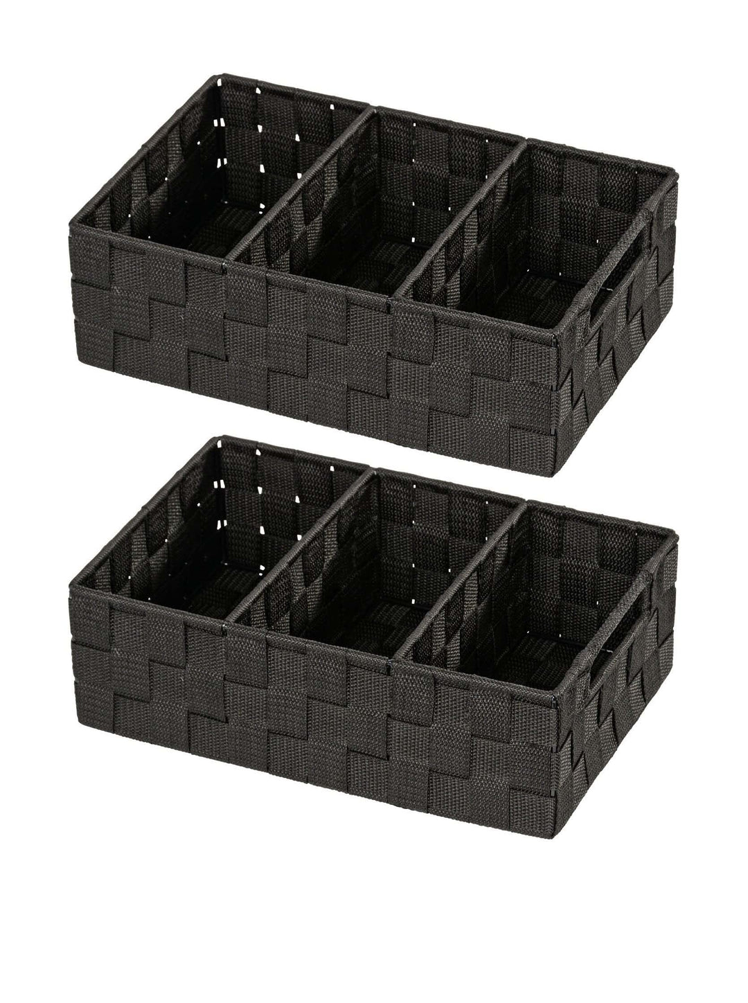 Wenko Set, 2-teilig Badorganizer Adria mit Griff schwarz 32 x 10 x 21 32 x 10 x 21 Schwarz, 32 x 10