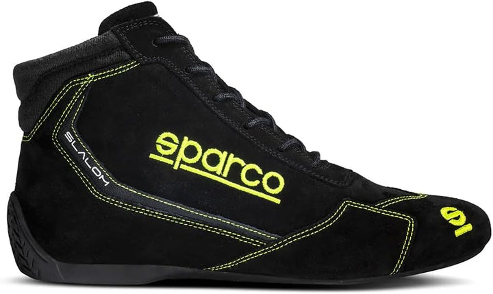 Sparco Unisex Slalom 2022 Stiefel, Grösse 44 EU, Schwarz/Gelb Bootsschuh, Standard, EU