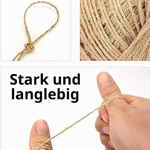 ViaForest 10x100 M Jute Schnur Kordel Natur fur Garten Pflanzen Basteln Paketschnur