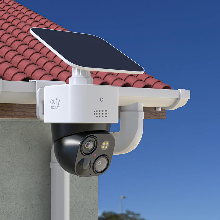Kamera Halterung für eufy Security SoloCam S340/SoloCam E30, Verstellbarer Wetterfeste Dachrinnenhal