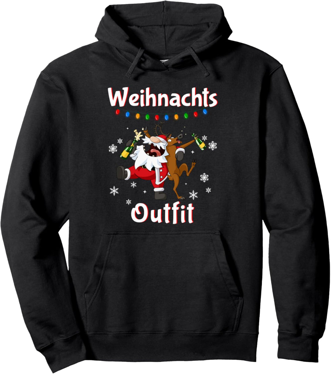 Lustiges Weihnachtsoutfit Damen Herren Weihnachten Party Pullover Hoodie
