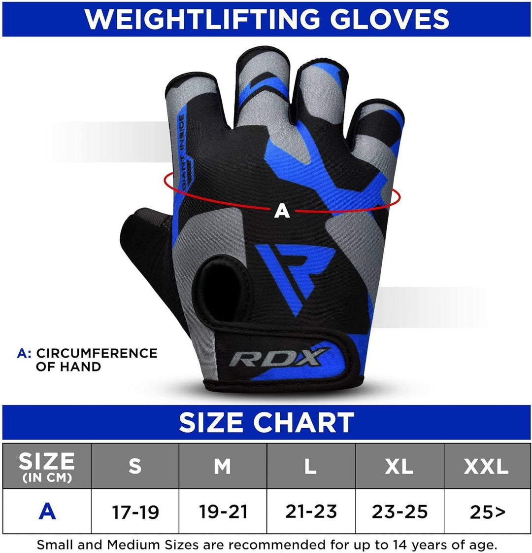 RDX Fitness Handschuhe Damen Herren, Gewichtheben Trainingshandschuhe Krafttraining, rutschfest Gym