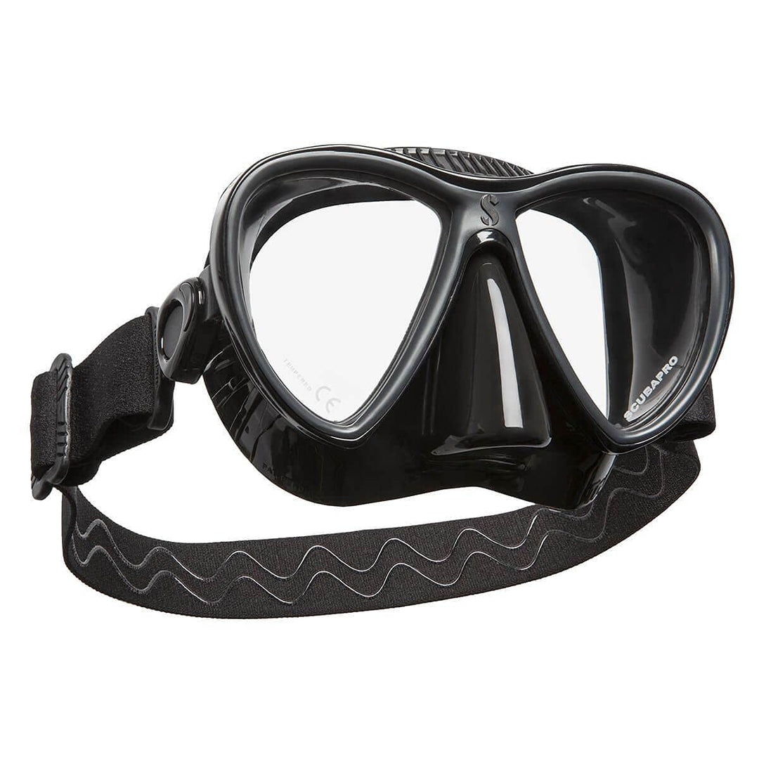 Scubapro Synergy Twin Trufit Scuba Diving Mask schwarz/silber (BLK/SILVER MIRROR), schwarz/silber (B