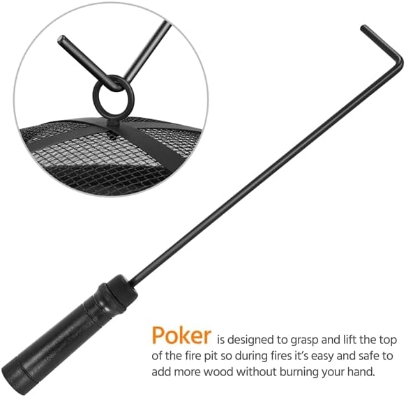 Yaheetech Feuerstelle Feuerschale mit Funkenschutz, Klappbare Feuerkorb Outdoor Fire Pits Feuerschal