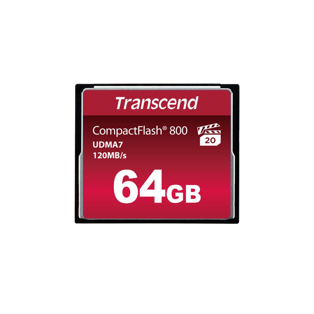 Transcend 64GB CompactFlash 800 Speicherkarte TS64GCF800 64GB CF800x, 64GB CF800x