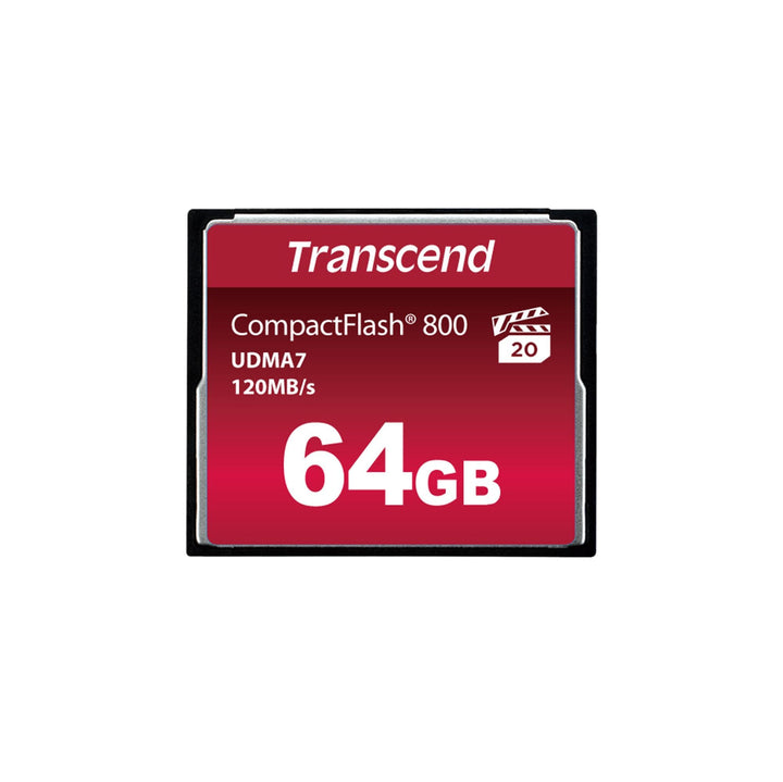 Transcend 64GB CompactFlash 800 Speicherkarte TS64GCF800 64GB CF800x, 64GB CF800x