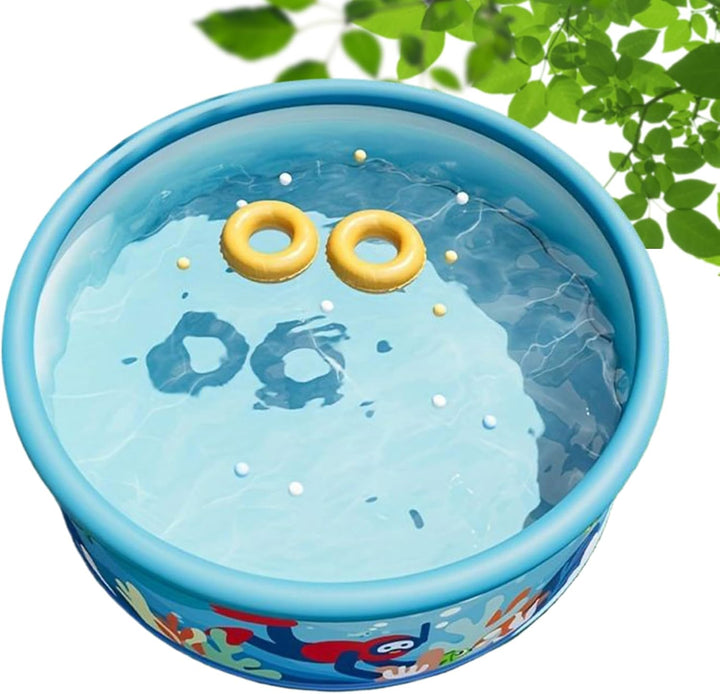 Wasserbecken | Mädchen Badebecken - PVC Rundpool Dicke Wände Tragbar Für Erwachsene & Kinder Garten