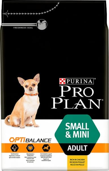 Pro Plan Purina Hund Klein & Mini Adult Reis Reich an Hähnchen Trockenfutter - 7kg Huhn 7 kg (1er Pa