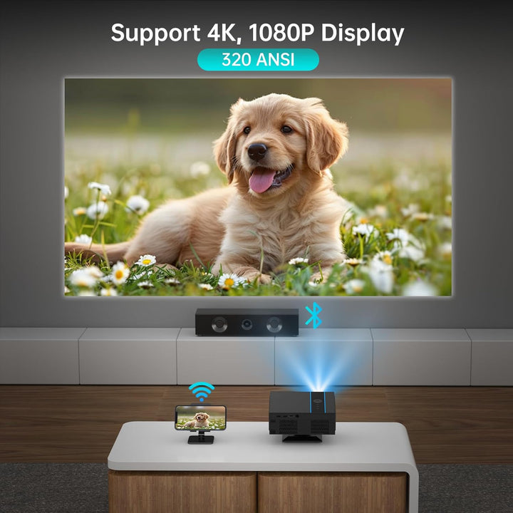 MT-VIKI 4K Smart Beamer DLP Projektor Unterstützt 320 ANSI Autofokus + Auto-Trapez + Hindernisvermei