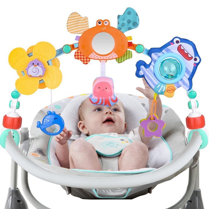 Gaethra Kinderwagen Spielzeug für Spielbogen Baby Motorikspielzeug, Babies Spielebogen für Babybett