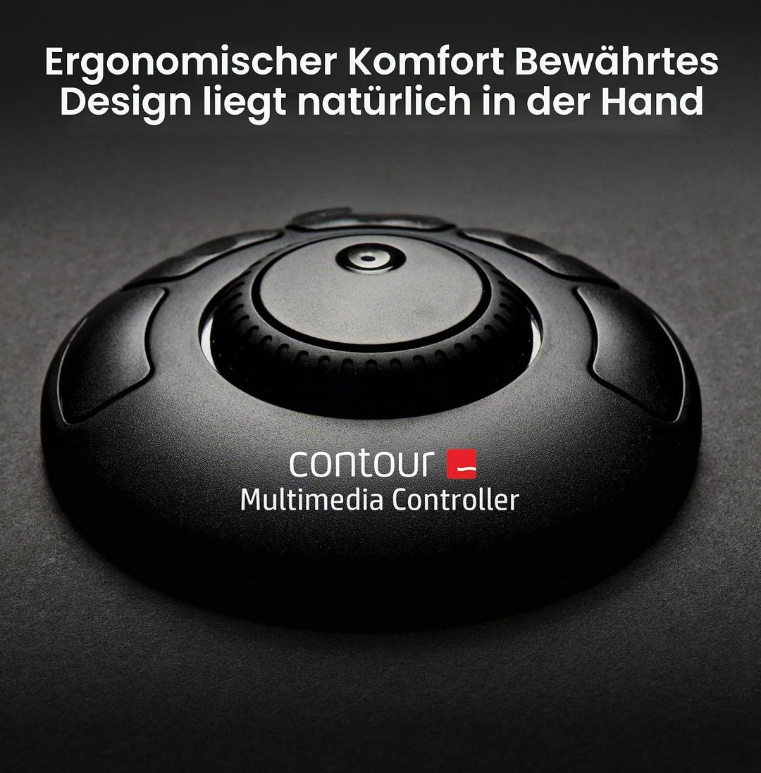 Contour Multimedia Controller Xpress | Ergonomisches Jog Wheel für Video/Music/Bildbearbeitung | USB