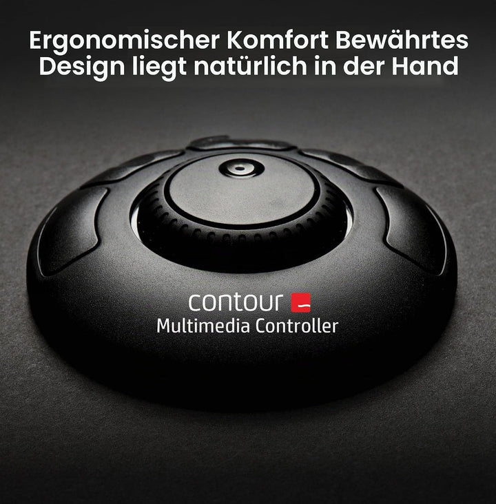 Contour Multimedia Controller Xpress | Ergonomisches Jog Wheel für Video/Music/Bildbearbeitung | USB
