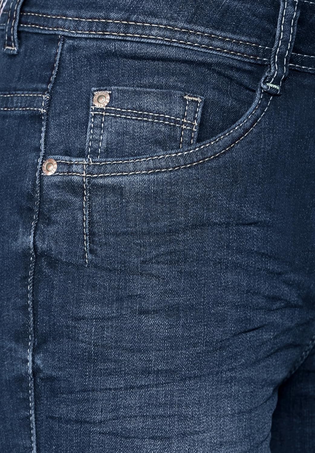 Cecil Damen Jeanshose Bootcut 26W / 32L Dark Blue Wash, 26W / 32L Dark Blue Wash