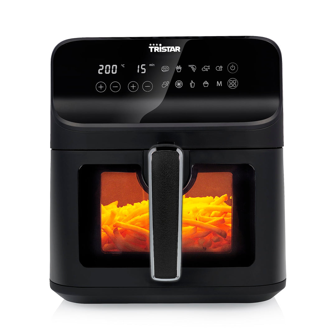 Tristar digitale Heissluftfritteuse – 6,2 L – 1,5 kg Pommes – Mit Sichtfenster – Schwarz – FR-9037 6
